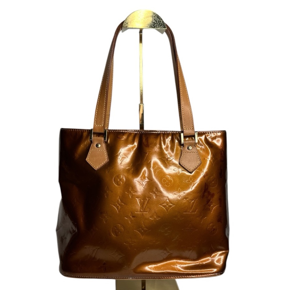 Louis Vuitton Houston Vernis Bronze Monogram Tote Bag